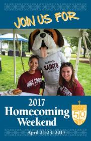 2017 Homecoming Weekend Schedule by Holy Cross College