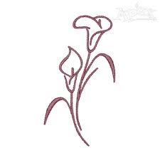 Calla Lily Flower Embroidery Design Calla Lily Tattoos Flower Drawing Design Lilies Drawing