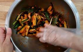 Maybe you would like to learn more about one of these? Hobak Kimchi Korean Spicy Fermented Zucchini Foodtalk