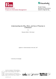 PDF) Understanding the Why, What, and How of Theories in IS Research