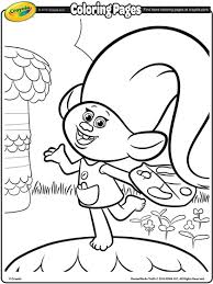 In this coloring tutorial, guest blogger, cristin april frey will show you how to create beautiful watercolor effects using cheap crayola markers and water. Trolls Harper Coloring Page Crayola Com