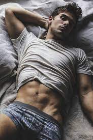 Hot guy in bed