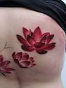 Red Lotus Flower Tattoo | Lotus flower tattoo, Red flower tattoos ...