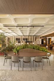 Restaurante Arauco Arquitetura Revestimentos De Teto Laje Nervurada