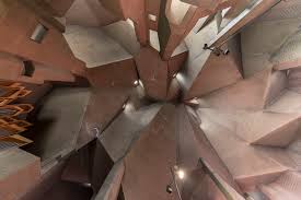 Gottfried böhm's brutalist church of the pilgrimage in neviges is a crystalline mountain that features sharp angles and rough concrete. Ad Classics Neviges Mariendom Gottfried Bohm Archdaily