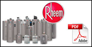 Rheem Water Heater Manuals Water Heater Hub