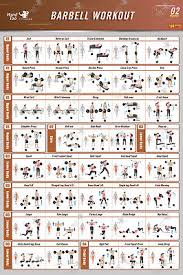 Weight Training Posters Bodybuilding Gym Exercise Charts