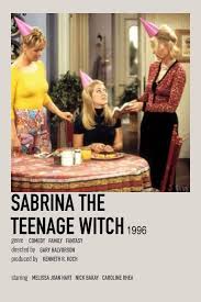 Sabrina The Teenage Witch Poster By Isabella Film Posters Minimalist Film Posters Vintage Film Poster Design