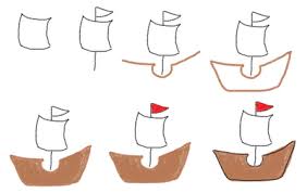 How to draw a pirate ship. Thanksgiving Marshmallows Fun Food Craft For Kids Using Food Coloring Pens Pirate Ship Drawing Easy Drawings For Kids Business For Kids
