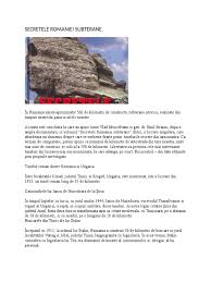 Check spelling or type a new query. Secretele Romaniei Subterane