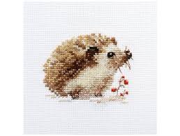 For a small pattern, as long as you have enough fabric it's not really important whether you get your stitching exactly centred. Sewing Needlecraft Kits Hand Embroidery Little Hedgehog Cross Stitch Kit