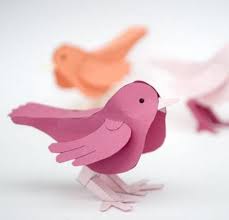 3d Paper Bird Free Printable Paper Birds Bird Crafts Papercraft Printable