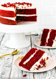 Besides, the batter for this cake is not mixed using an electric beater but in a regular mixer jar. Eggless Red Velvet Cake Mommy S Home Cooking
