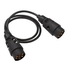 7 pins poles 12v trailer with cable adapter wiring connector signal light car electronics accessorie camper parts towing plug diagram