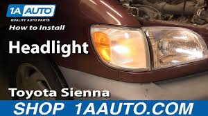 Low engine oil pressure warning light indicates that the engine oil pressure is too low. How To Replace Headlight Bulb 1997 2002 Toyota Sienna Backyardmechanic