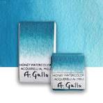 Teal Blue PW6, PG7, PB15:3 A.Gallo Colors — A. Gallo Colors - Acquerelli  Artigianali