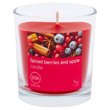 Tesco Spiced Berries Apple Filled Candle Tesco Groceries