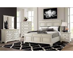 Juego de cama king mesa de noche nochero mueble guardar ropa tocador cajones. Overstock Furniture Calloway White King Bed Dresser Mirror Nightstand Bedroom Suites Bedroom
