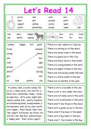 Let S Read 14 Worksheet Free Esl Printable Worksheets Made By Teachers English Reading Remedial Reading Reading Comprehension Worksheets