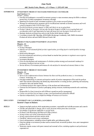 Wealth managers use their financial expertise to help clients grow their wealth. Investment Product Manager Resume Samples Velvet Jobs