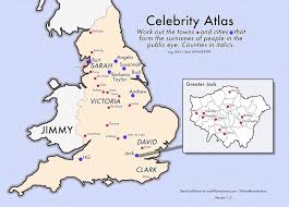 The history of your name. Map Puzzle Work Out The Celebrity Surnames That Are Also English Places Londonist