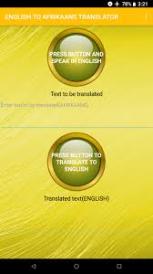 English To Afrikaans Voice Translator For Android Apk Download