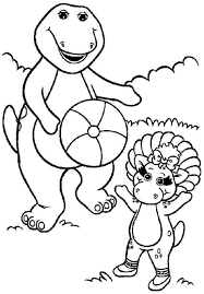 Barney and friends coloring pages are a good way for kids to develop their habit of coloring and painting, introduce them new colors, improve the creativity and motor skills. Free Barney Coloring Pages Coloring Home