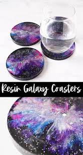 Resin Galaxy Coasters Resin Crafts Tutorial Diy Resin Art Diy Resin Projects