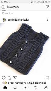 Yildizli Adli Kullanicinin Bebek Yelekler Panosundaki Pin Onluk Deseni Bebek Yelek Triko
