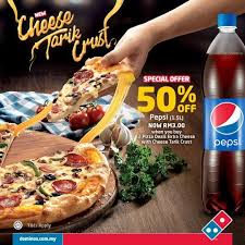 Order domino's online now for tasty food & pizza delivery or takeaway. Domino S New Cheese Tarik Crust Promotion Loopme Malaysia
