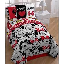 Find great deals on ebay for minnie mouse bedding single. Minnie Mouse Red Twin Comforter Sheets Amp Bonus Sham J 5 Piece Bed In A Bag Walmart Com Walmart Com