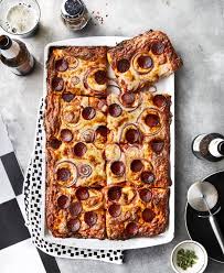 Grandma Pie With Pepperoni And Pink Sauce Recipe Recipe Grandma Pie Food Recipes