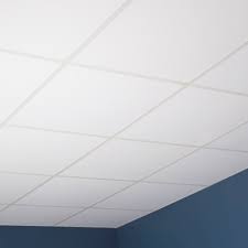 Acoustical ceilings, suspended ceilings or dropped ceilings. Genesis Smooth Pro White Lay In Ceiling Tile Overstock 10668992