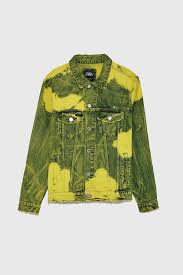 Contrast Tie Dye Denim Jacket Zara India Tie Dye Jackets Tie Dye Denim Jackets