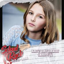 Kate Hathaway (Marcy) is thrilled to make her Grand Theatre debut in School  of Rock! Favorite past roles: Lydia (Beetlejuice Jr., Levoy Theatre), Belle  (Beauty and the Beast Jr., Broadway Theatre of