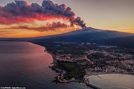 Located near the east coast of italy's province of sicily, mount etna is europe's most active volcano and is one of the world's largest continental . Mount Etna Streams Red Hot Lava And Sends Ash Rising More Than 3 000ft In Spectacular Eruption Australiannewsreview