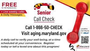 Log in to find contact information specific to your area and plan. Senior Call Check Program