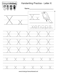 Letter X Writing Practice Worksheet Free Kindergarten English Worksheet For Kids