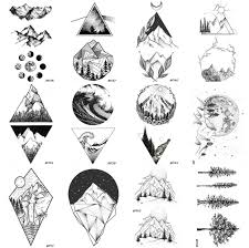 Maybe you would like to learn more about one of these? Amazon Com 12 Pieces Lot Geometry Triangle Mountain Temporary Tattoo Sticker Cover Women Body Arm Art Drawing Waterproof Fake Black Sea Weave Tatoos Custom 10x6cm Beauty Personal Care