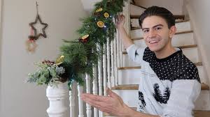 Decorating your staircase banister is a beautiful way of bringing christmas to additional parts of your home ensuring the attention goes beyond the obvious christmas tree. How To Make A Christmas Garland For Staircase Christmas Garland Uk Diy Youtube