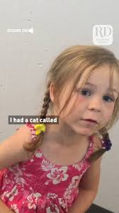 This little girl was thrilled to reunite with her cat! #cats #reunion