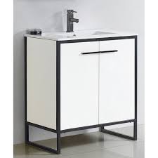 vdara 30 inch white bathroom vanity