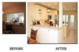And then go to homedepot.com/ designconnect to start the journey to a this is the time to choose your countertop surface and color. Kitchen With Pass Through Before And After Kitchen And Bath On The Isle