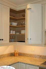 Three or four drawers stacked in a base cabinet, or a single drawer sitting atop doors that open to reveal shelves. Corner Kitchen Cabinet Ideas Corner Kitchen Units