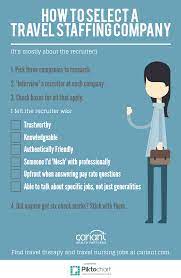How To Select A Travel Staffing Company Cariant Health Partners Travel Nursing Agencies Travel Nursing Rn Travel Nurse