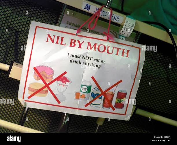 Nil by mouth hi-res stock photography and images - Alamy