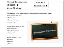 More images for soal tematik kelas 2 tema 2 subtema 4 » Soal Tematik Kelas 1 Tema 2 Subtema 4 Semester 1 Teori Dan Soal