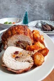 How long can cooked turkey stay out at room temperature? Rolled Turkey Breast With Apricot And Cranberry Stuffing Something Sweet Something Savoury