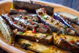 Chinese Eggplant With Spicy Garlic Sauce Recipe Cooking Eggplant Eggplant Recipes Chinese Eggplant Recipes
