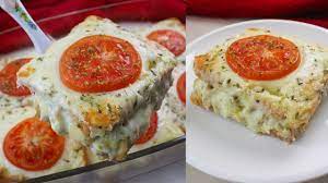 الإفطار الذي سيبهر عائلتك في رمضان صينية التوست بالدجاج والبشاميل أكثر من رائعة youtube recipes diy food recipes food